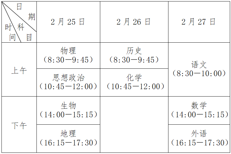 江苏省2023年普通高中学业水平合格性考试时间通告